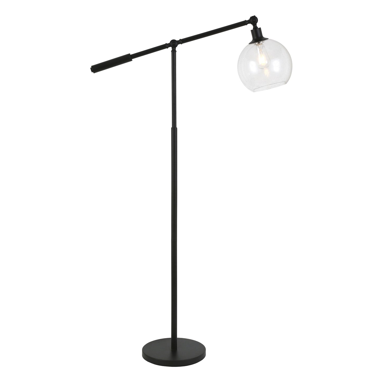 Black Reading Floor Lamp w/ Shade
