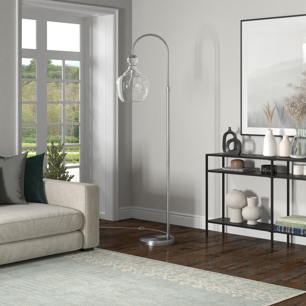 Nickel Floor Lamp w/ Shade