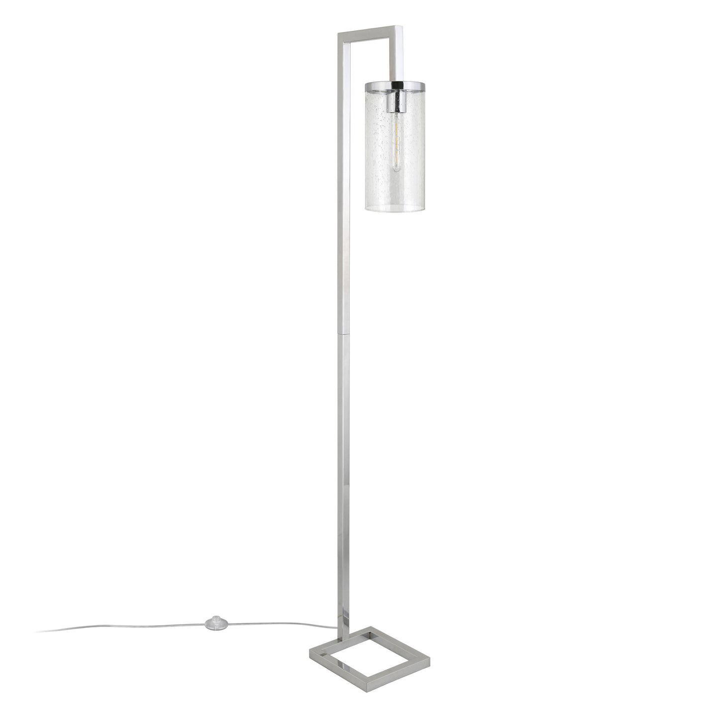 Nickel Reading Floor Lamp w/ Shade