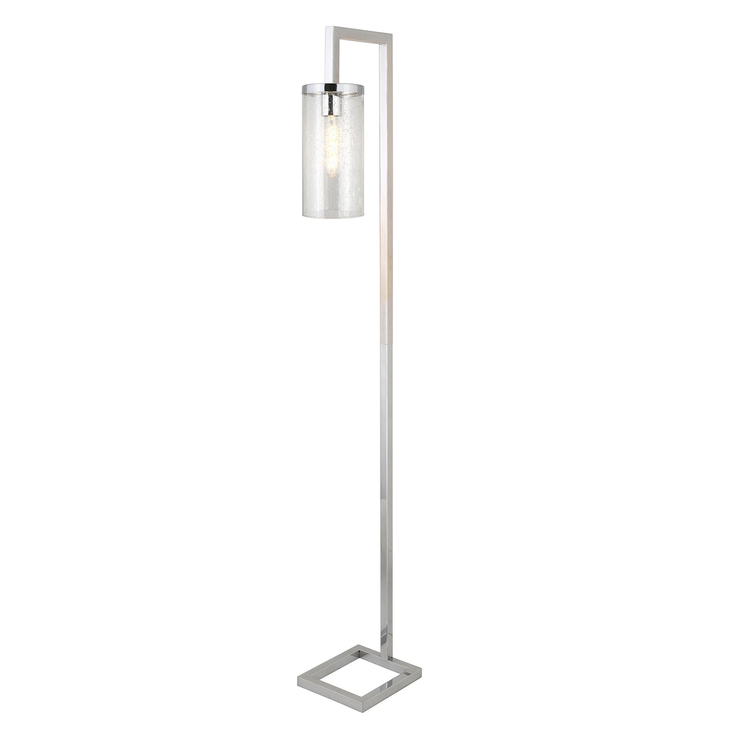 Nickel Reading Floor Lamp w/ Shade