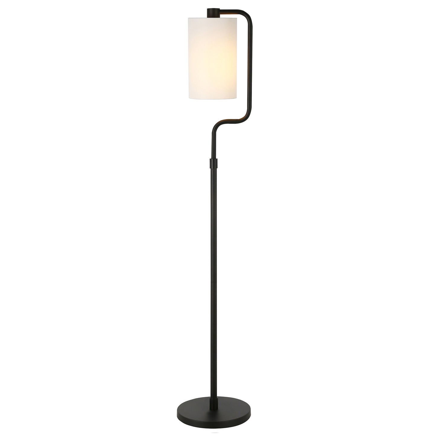 Black Reading Floor Lamp w/ Shade