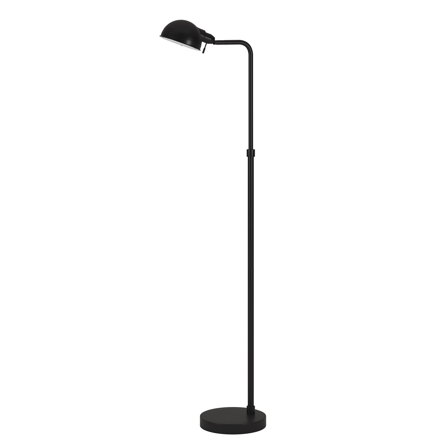 Black Reading Floor Lamp w/ Shade