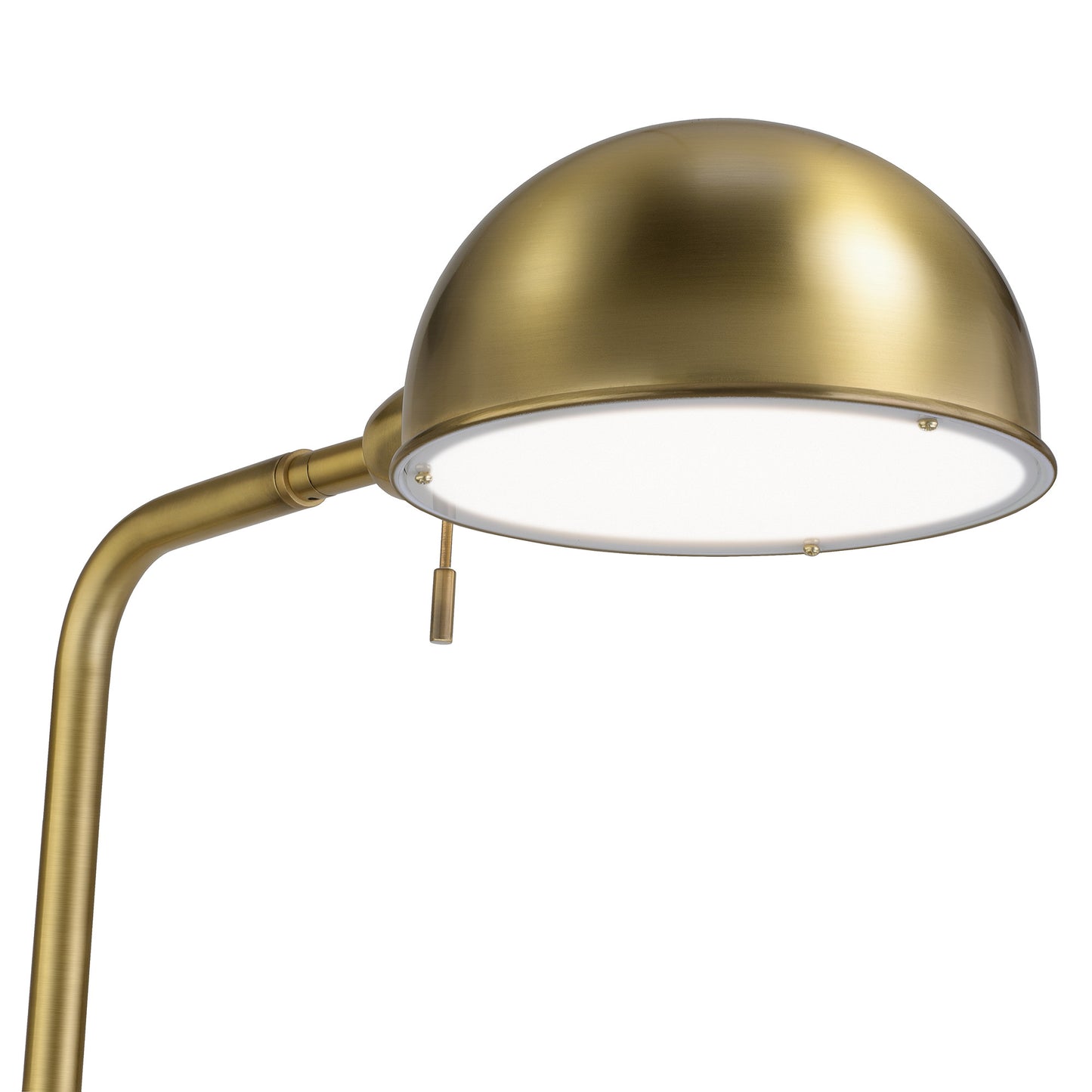 Brass Reading Floor Lamp w/ Shade