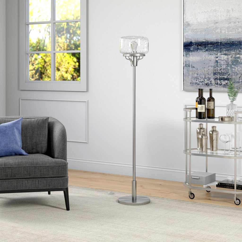 Nickel Floor Lamp w/ Shade