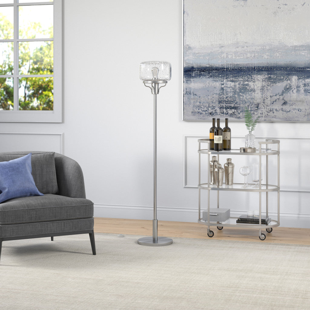 Nickel Floor Lamp w/ Shade