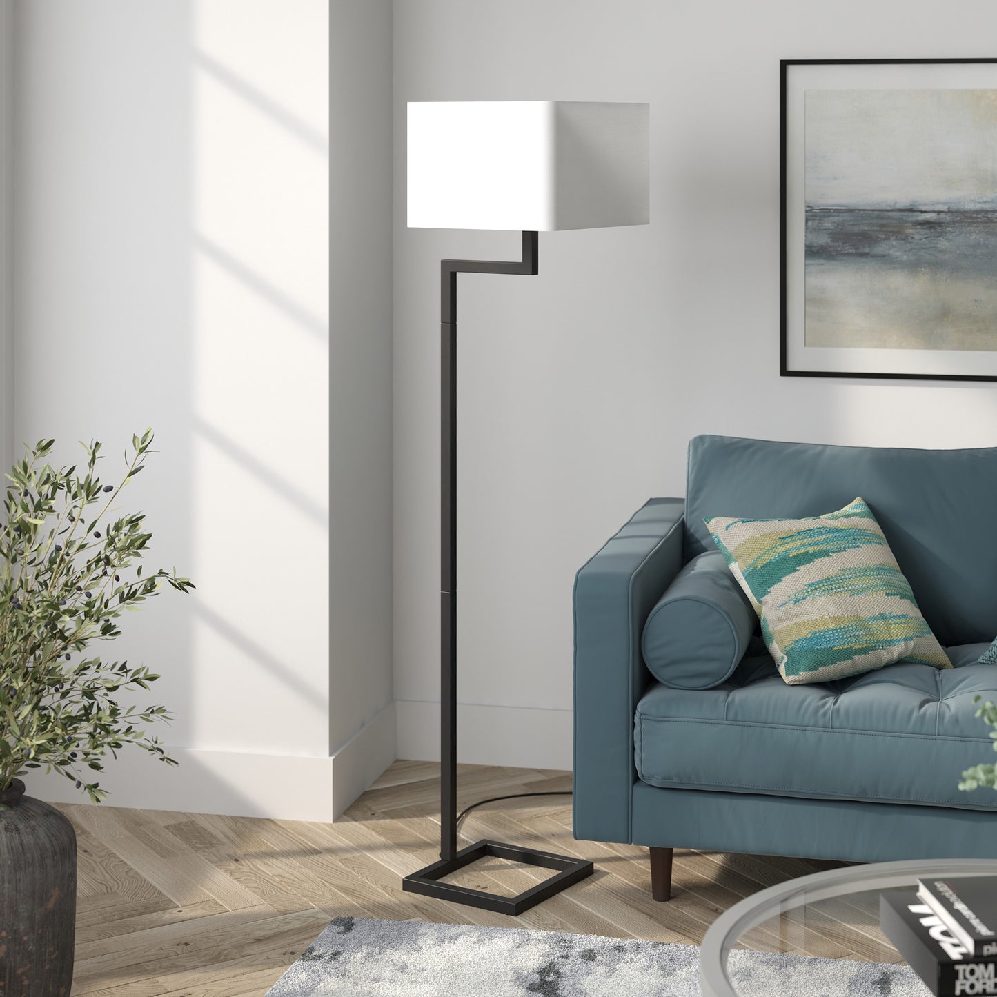 Black Floor Lamp w/ Shade
