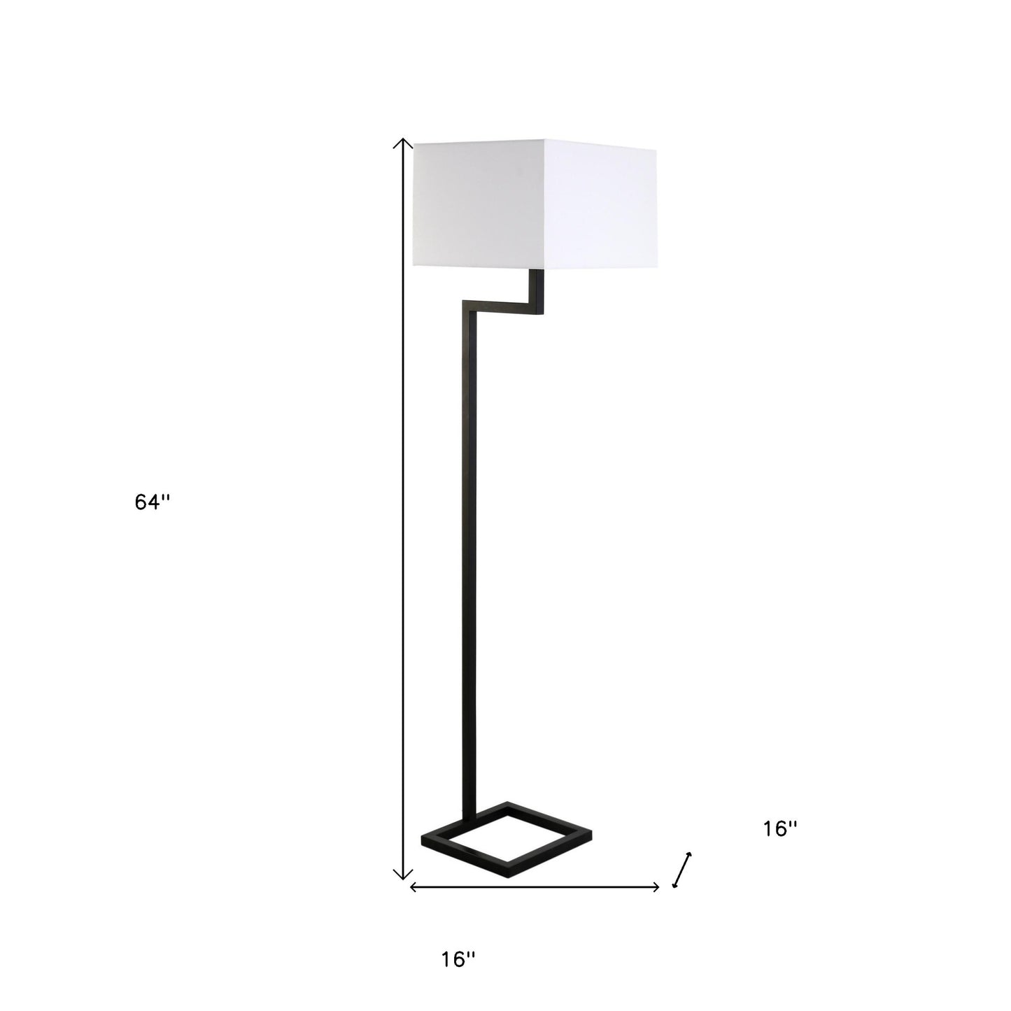 Black Floor Lamp w/ Shade