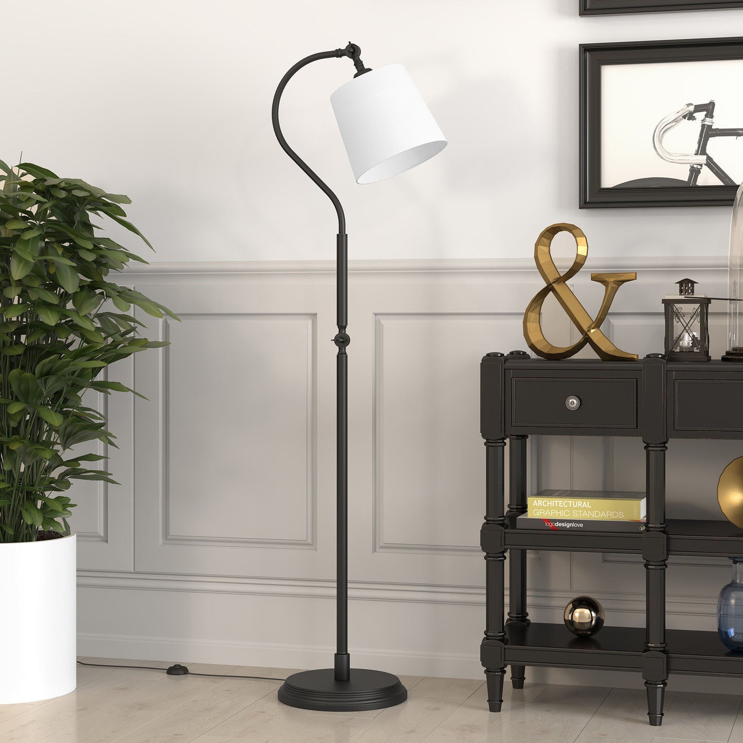 Black Floor Lamp w/ Shade