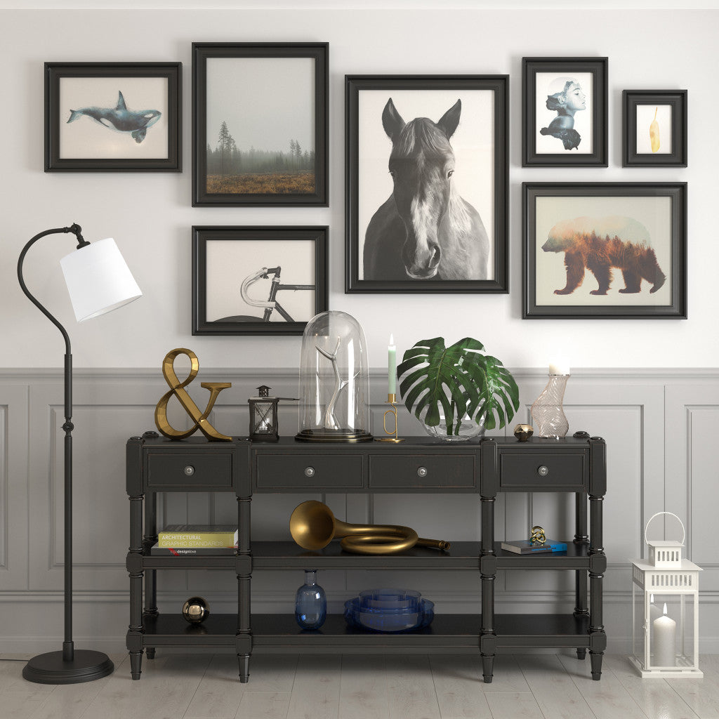 Black Floor Lamp w/ Shade