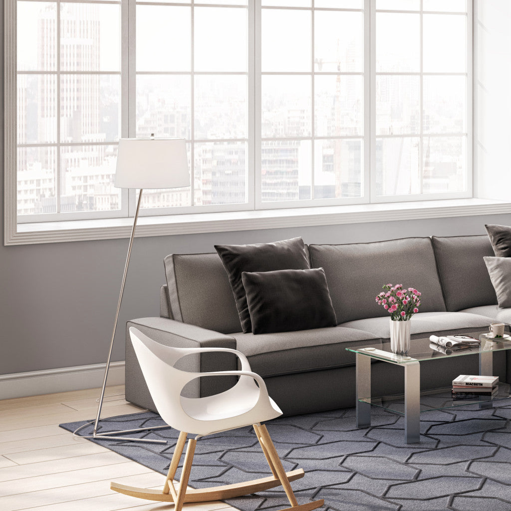 Nickel Floor Lamp w/ Shade