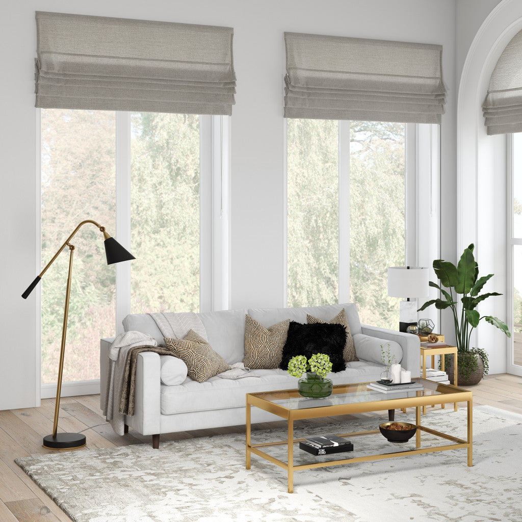Black Swing Arm Floor Lamp w/ Black Shade