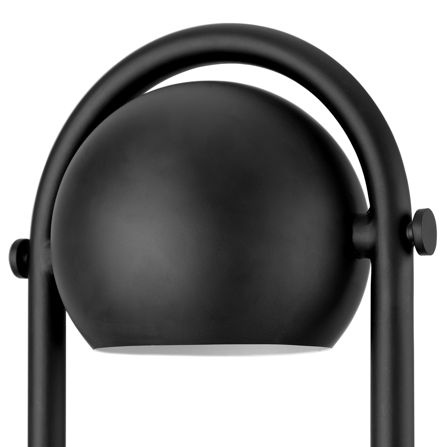 Black Column Floor Lamp w/ Black Shade