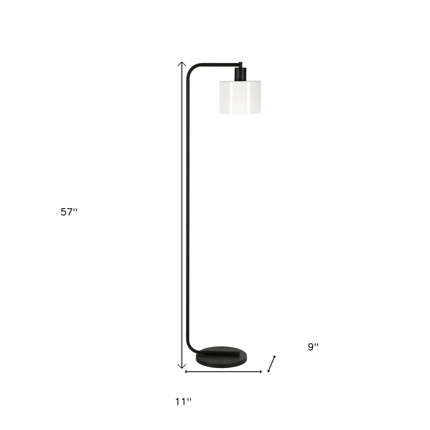 Black Floor Lamp w/ Shade