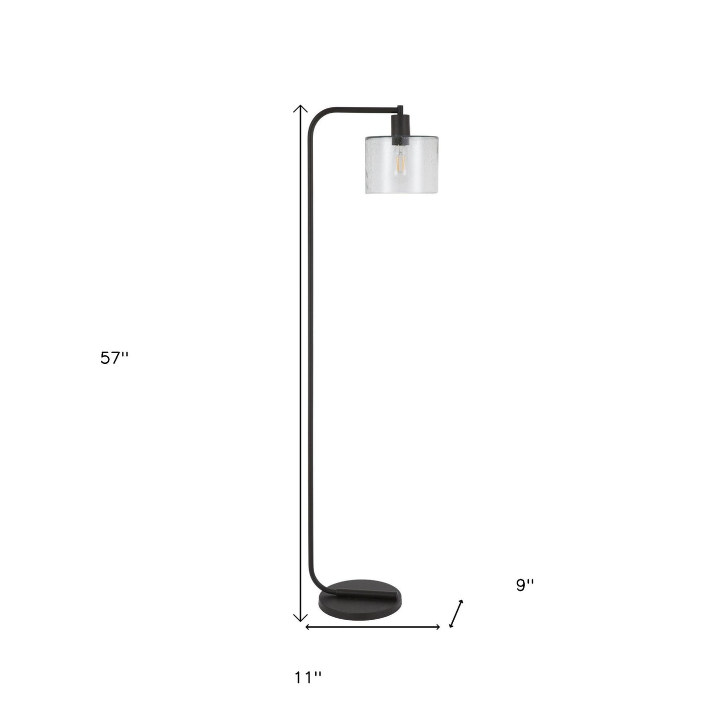 Black Floor Lamp w/ Shade