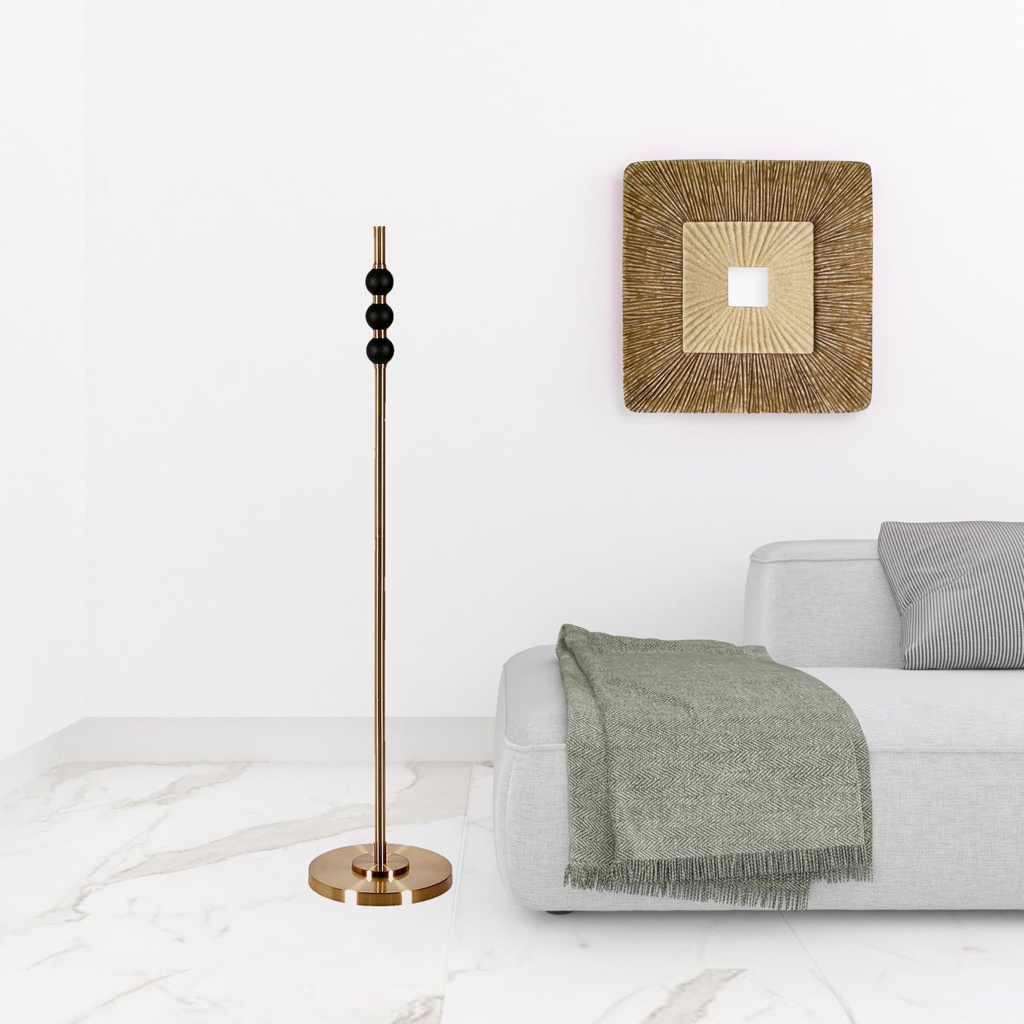 Black Floor Lamp w/ Shade