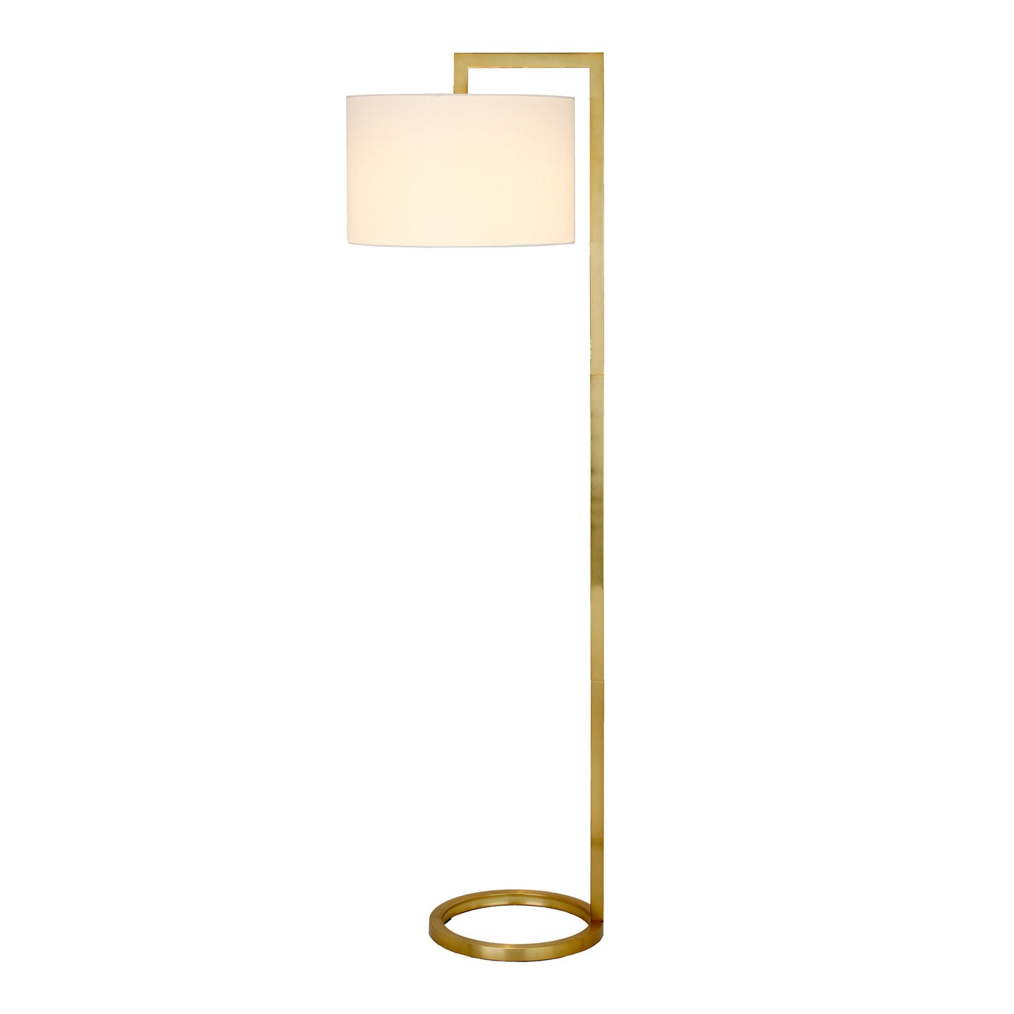 Brass Floor Lamp w/ Shade