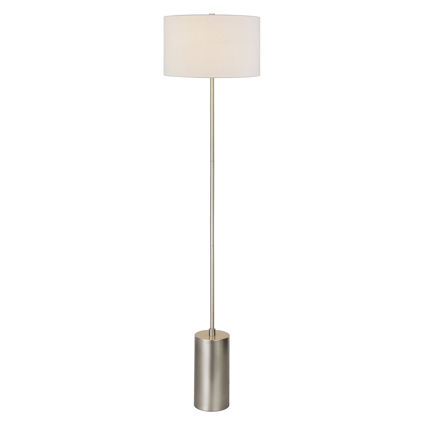 Nickel Floor Lamp w/ Shade