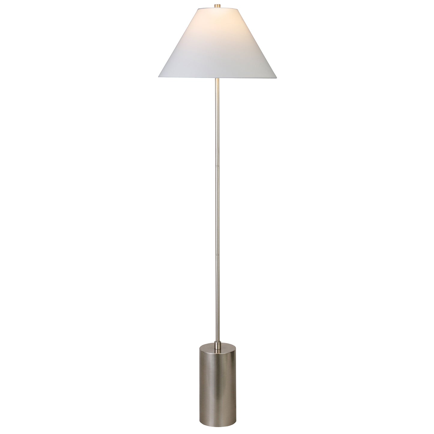 Nickel Floor Lamp w/ Shade