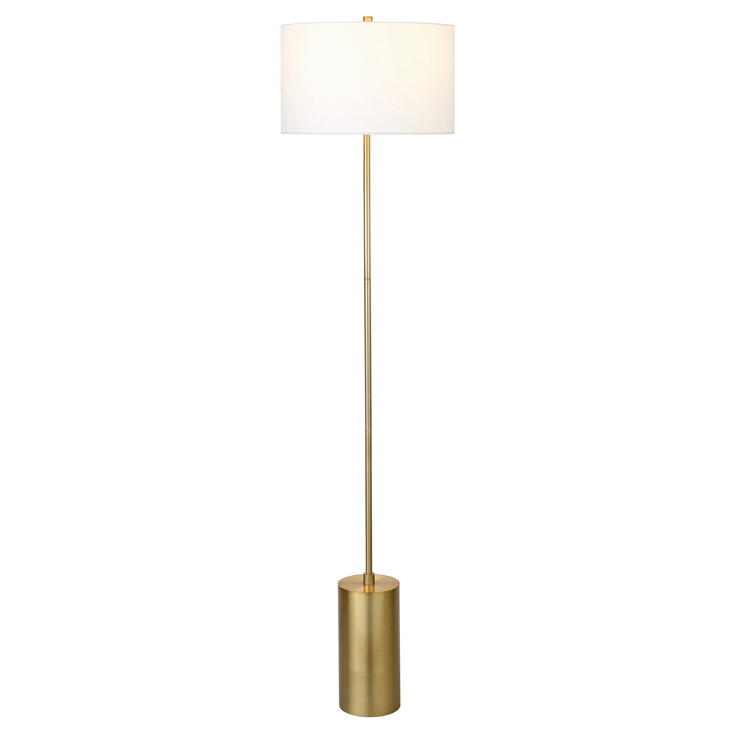 Brass Floor Lamp w/ Shade
