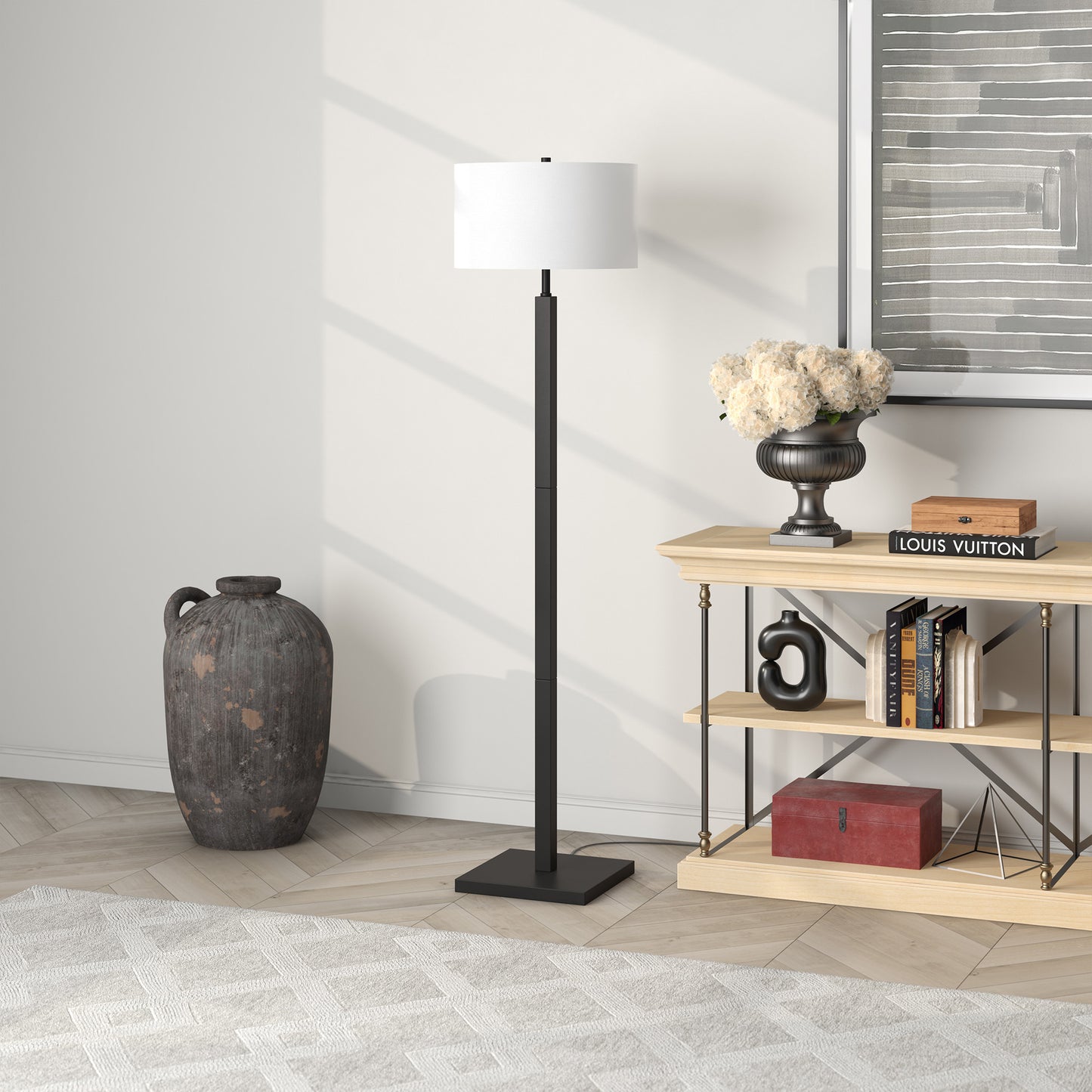 Black Floor Lamp w/ Shade
