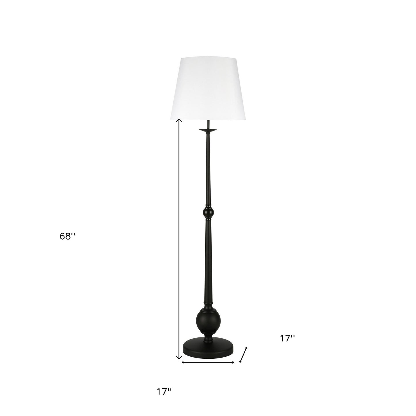Black Floor Lamp w/ Shade
