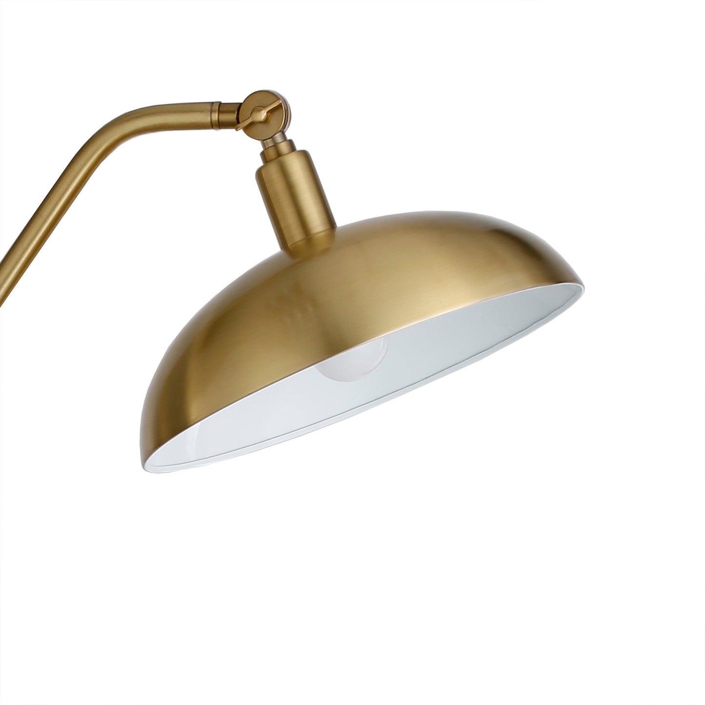 Brass Reading Floor Lamp w/ Shade