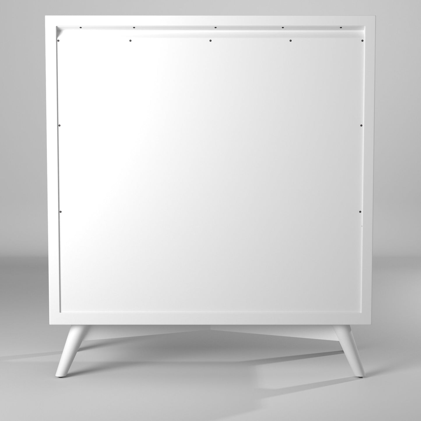 White Solid Wood Four Drawer Chest image 9