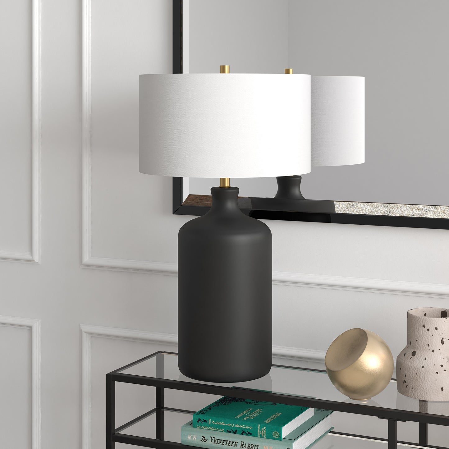 Black Table Lamp w/ Shade