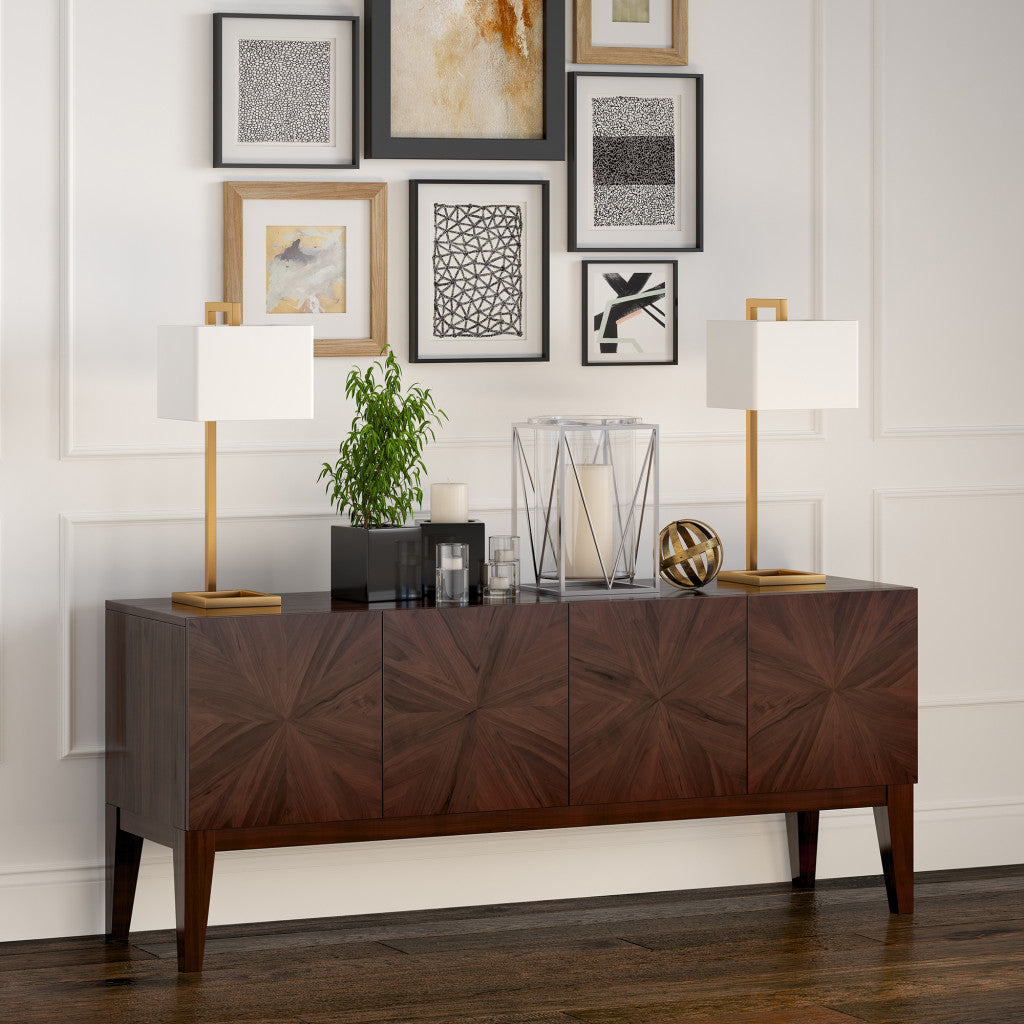 Gold Table Lamp w/ Shade