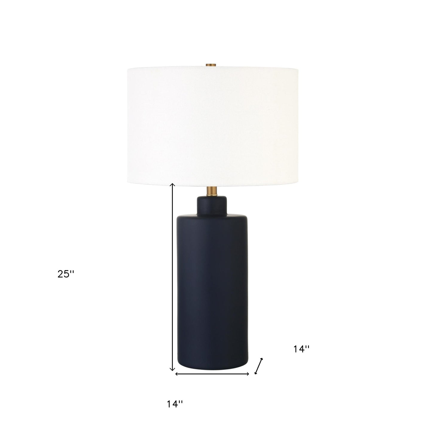 Navy Blue Table Lamp w/ Shade