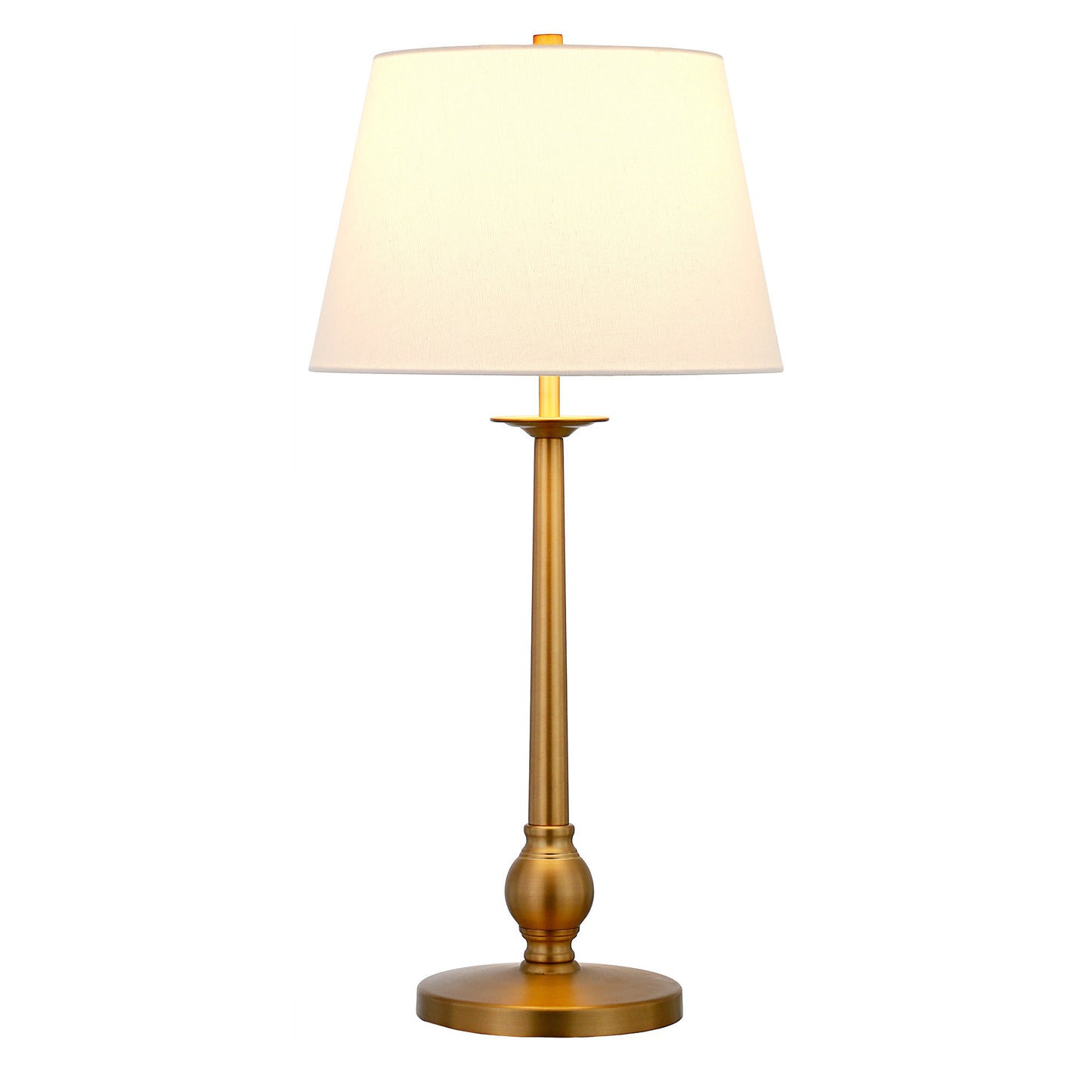 Brass Buffet Lamp w/ Shade
