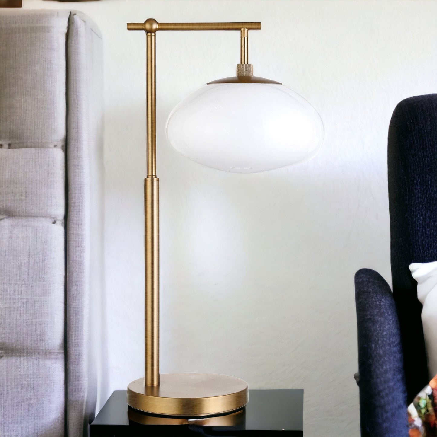 Brass Table Lamp w/ Shade
