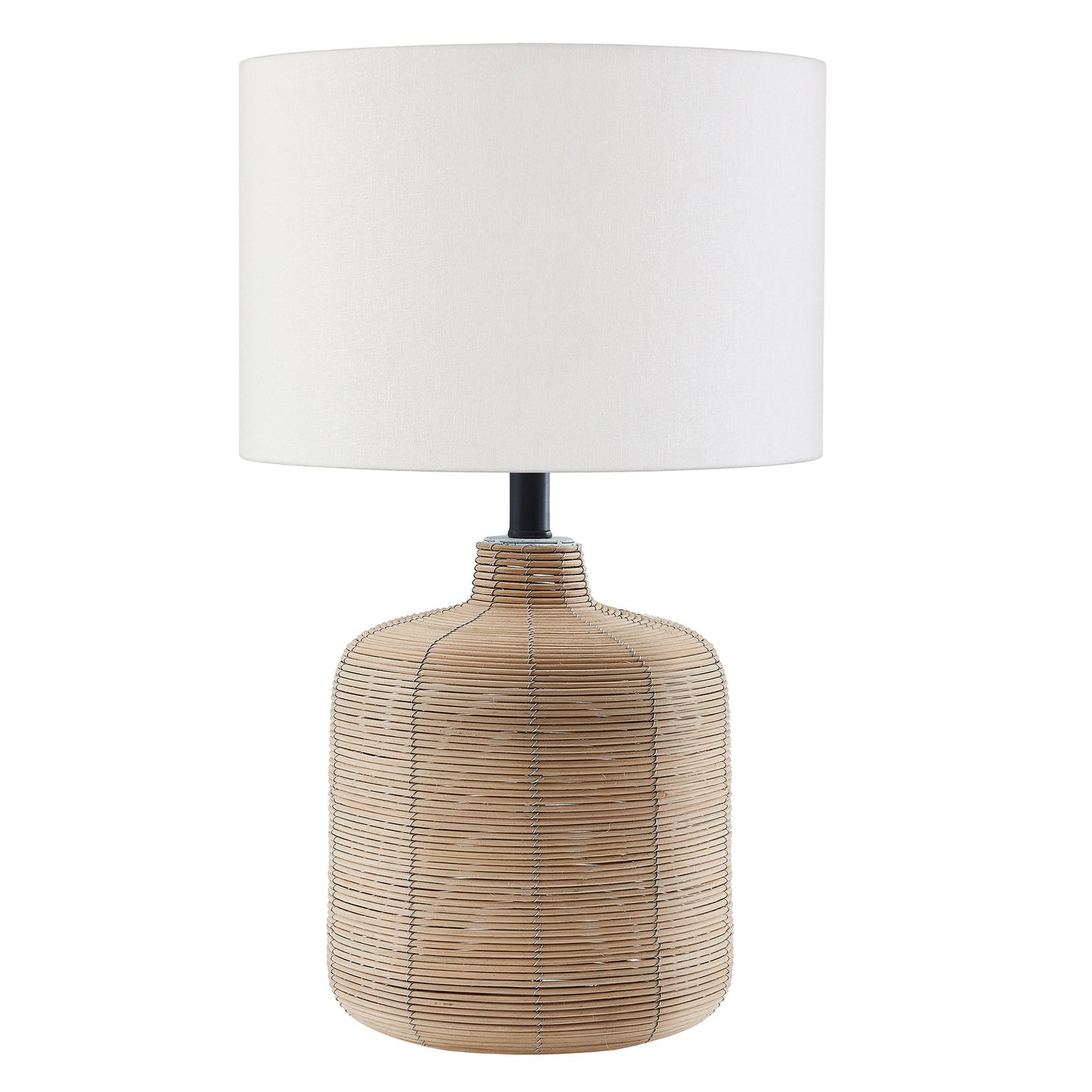 Natural Rattan Table Lamp w/ Shade