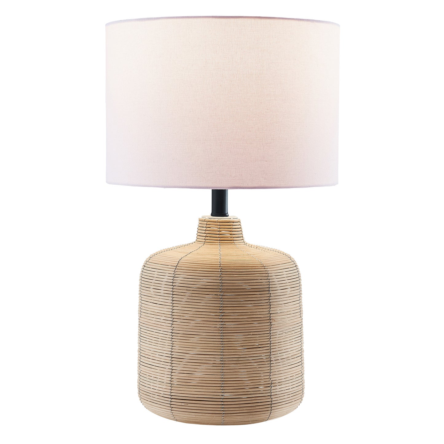 Natural Rattan Table Lamp w/ Shade
