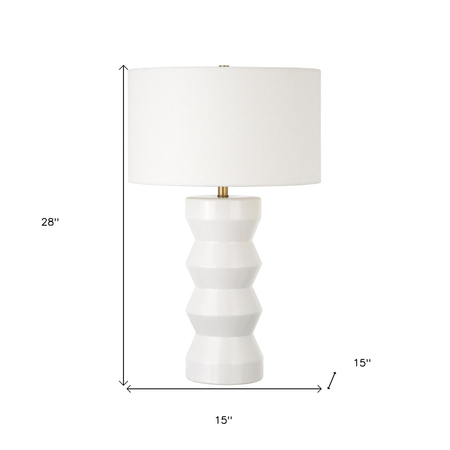 White Table Lamp w/ Shade