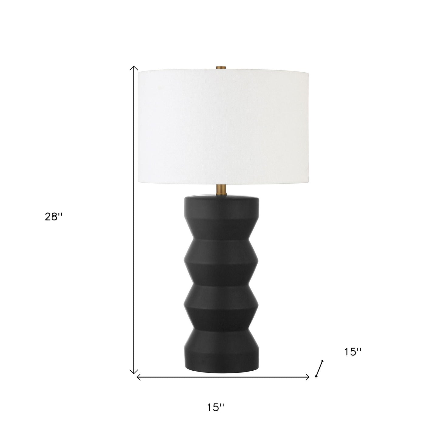 Black Table Lamp w/ Shade