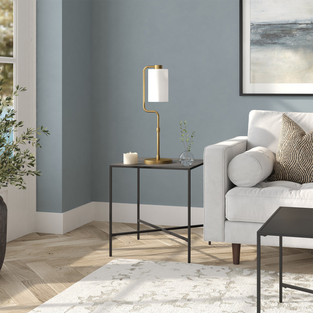Brass Table Lamp w/ Shade