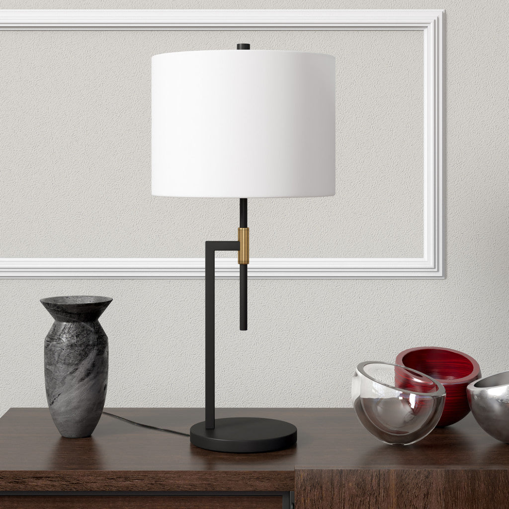 Black & Gold Table Lamp w/ Shade