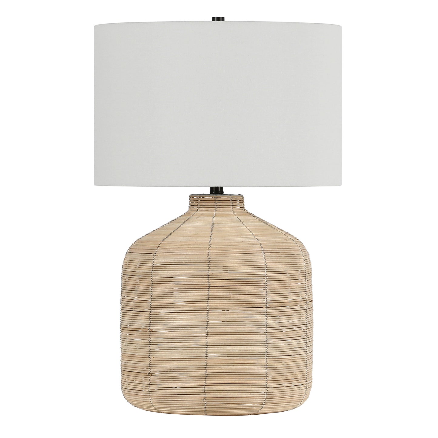 Natural Rattan Table Lamp w/ Shade