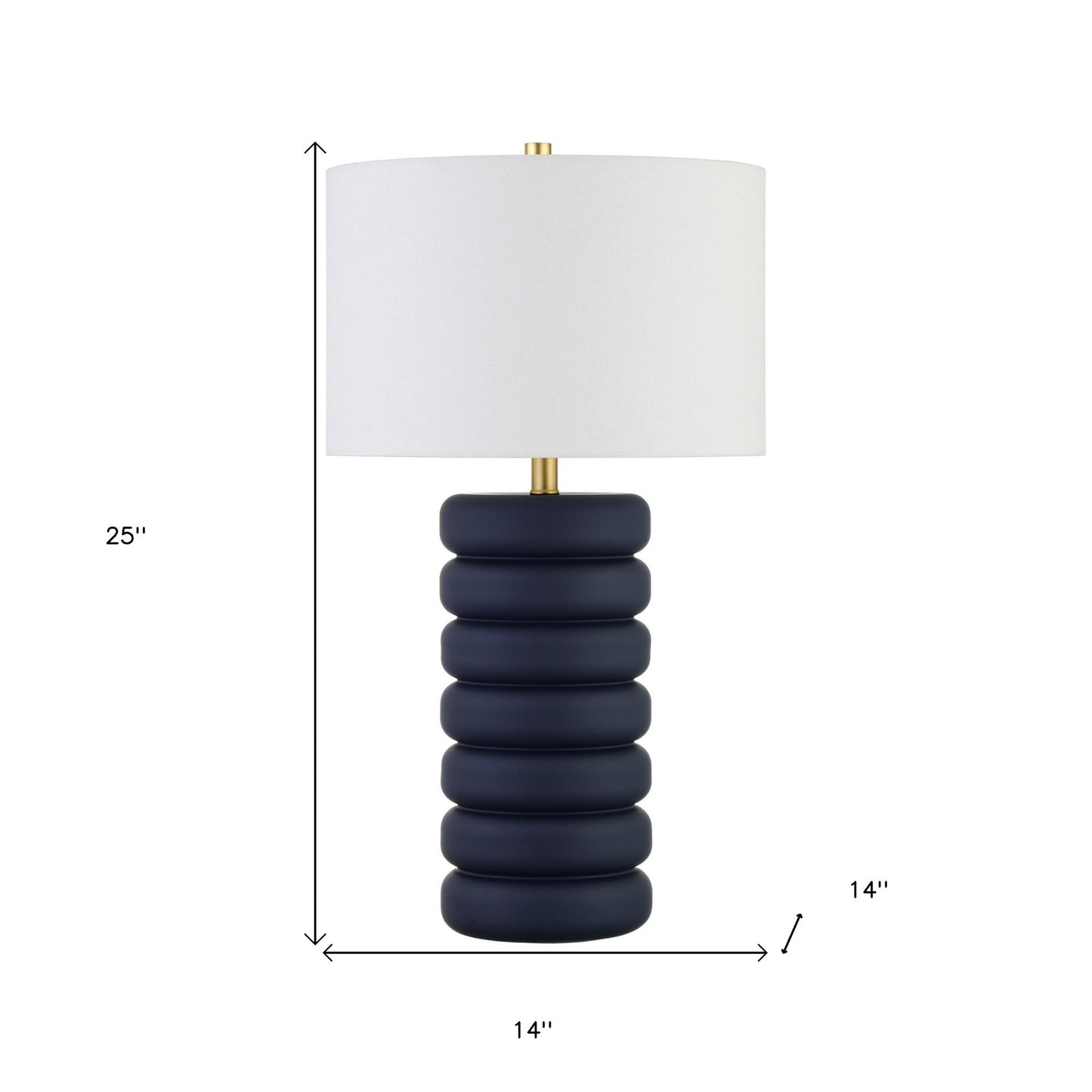 Navy Blue Table Lamp w/ Shade