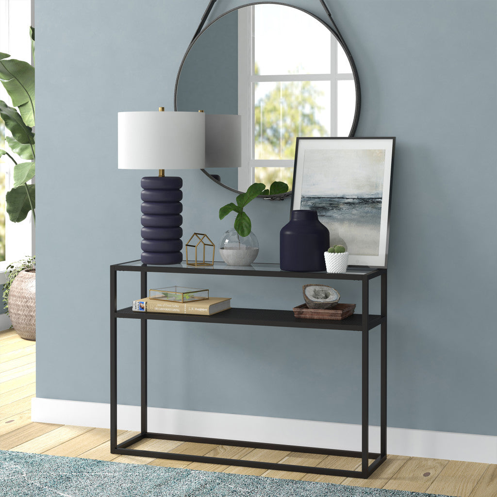 Navy Blue Table Lamp w/ Shade