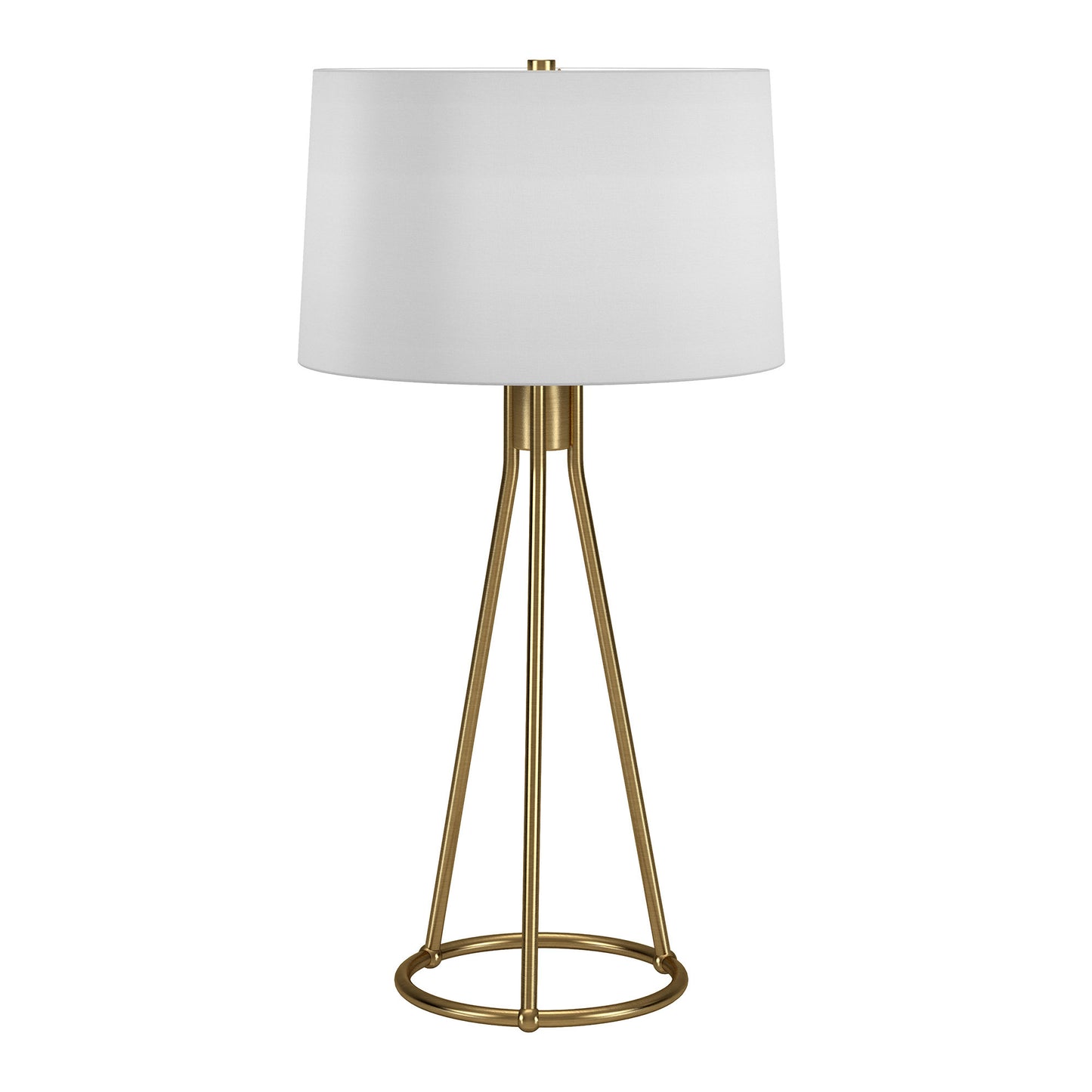 Brass Table Lamp w/ Shade