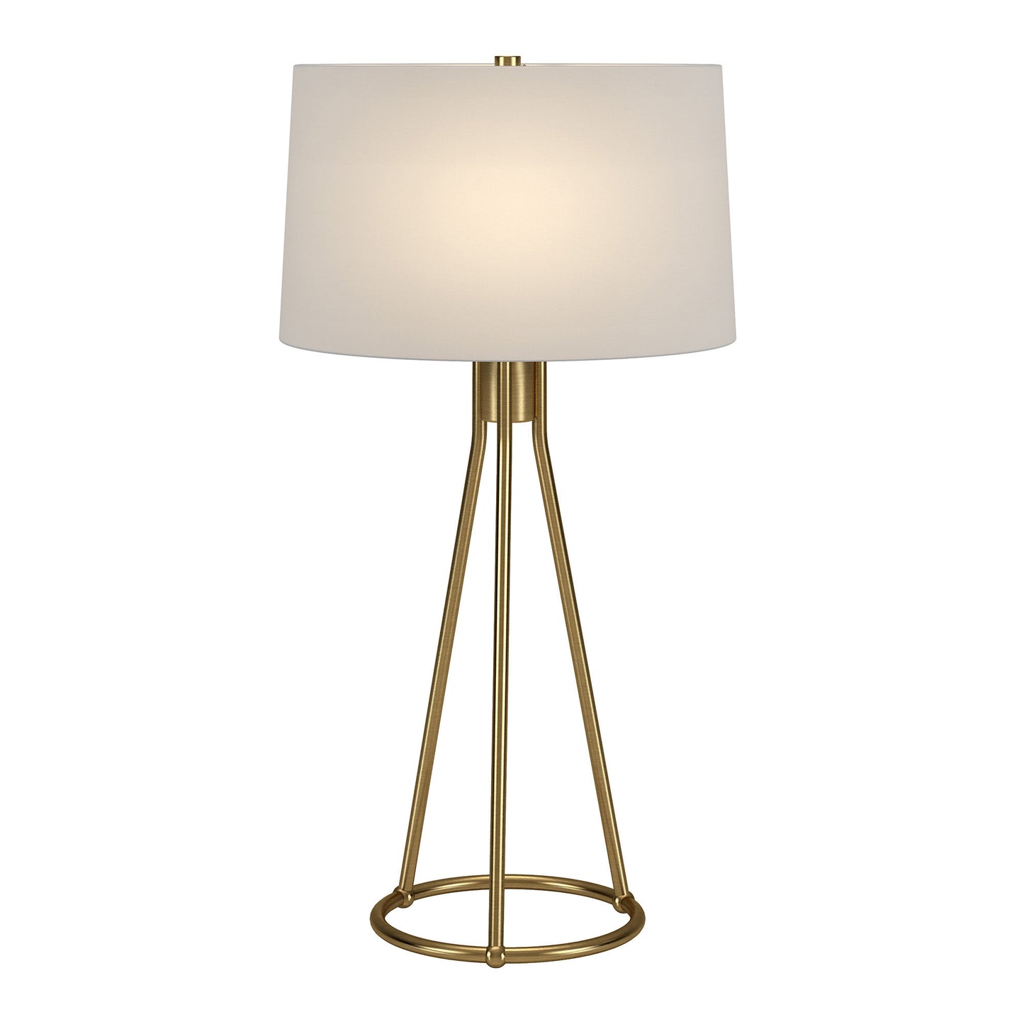 Brass Table Lamp w/ Shade