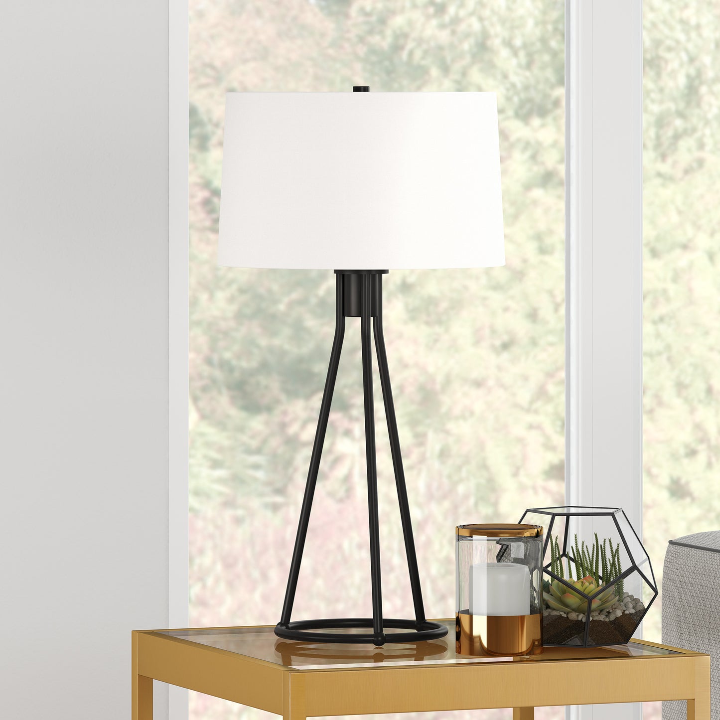 Black Table Lamp w/ Shade