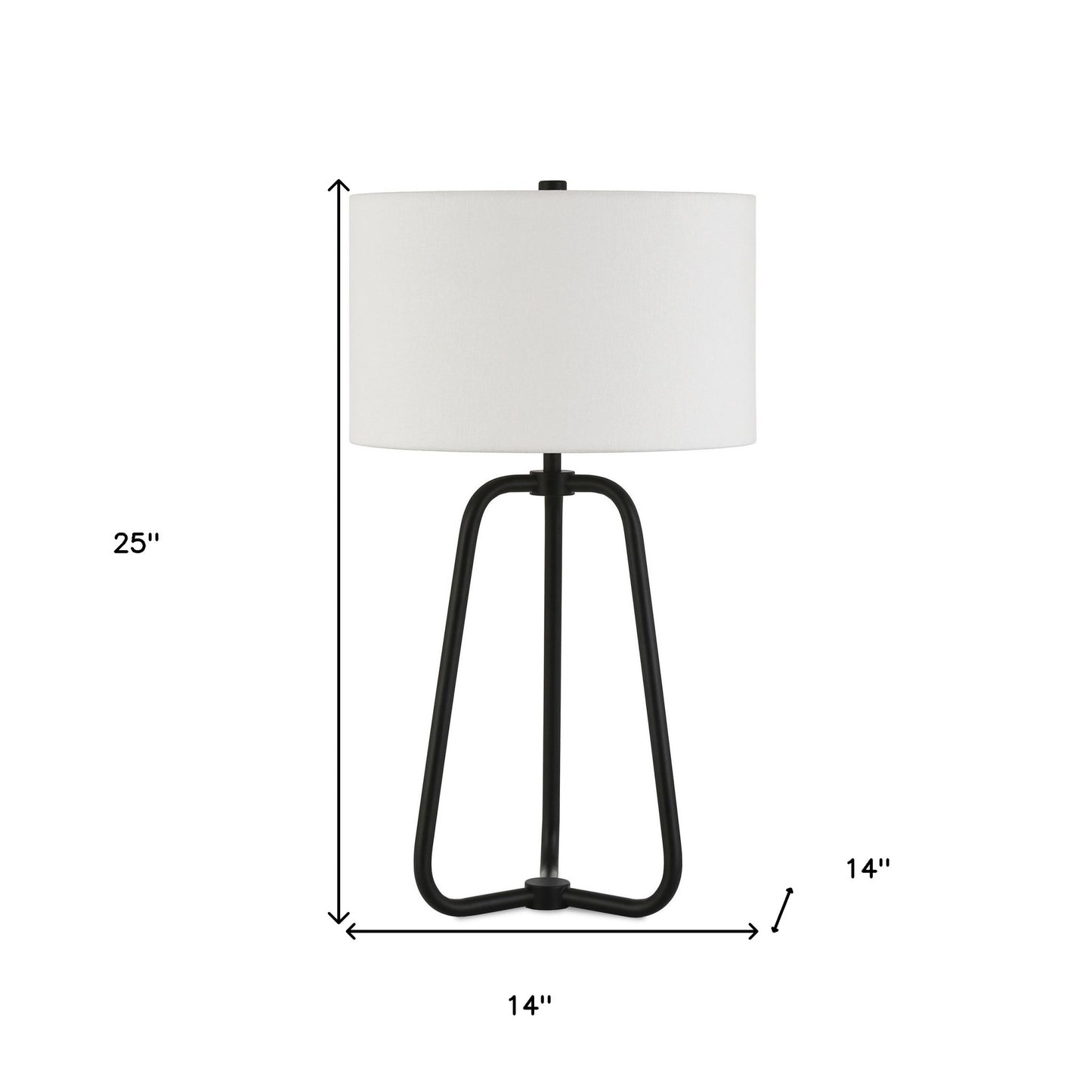 Black Table Lamp w/ Shade