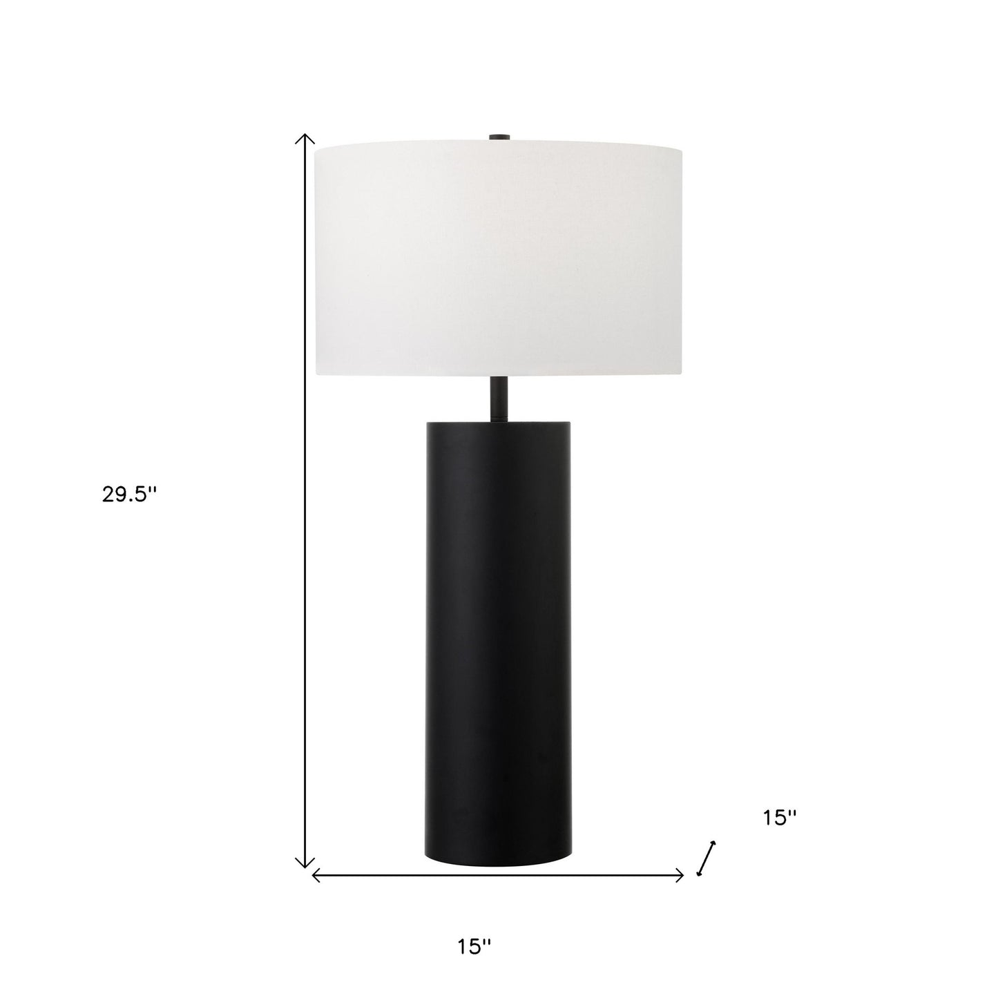 Black Table Lamp w/ Shade