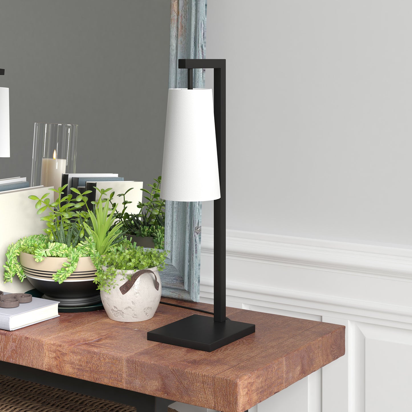Black Desk Table Lamp w/ Shade