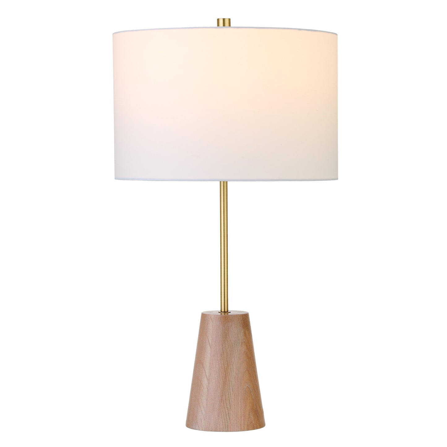 Gold & Brown Table Lamp w/ Shade