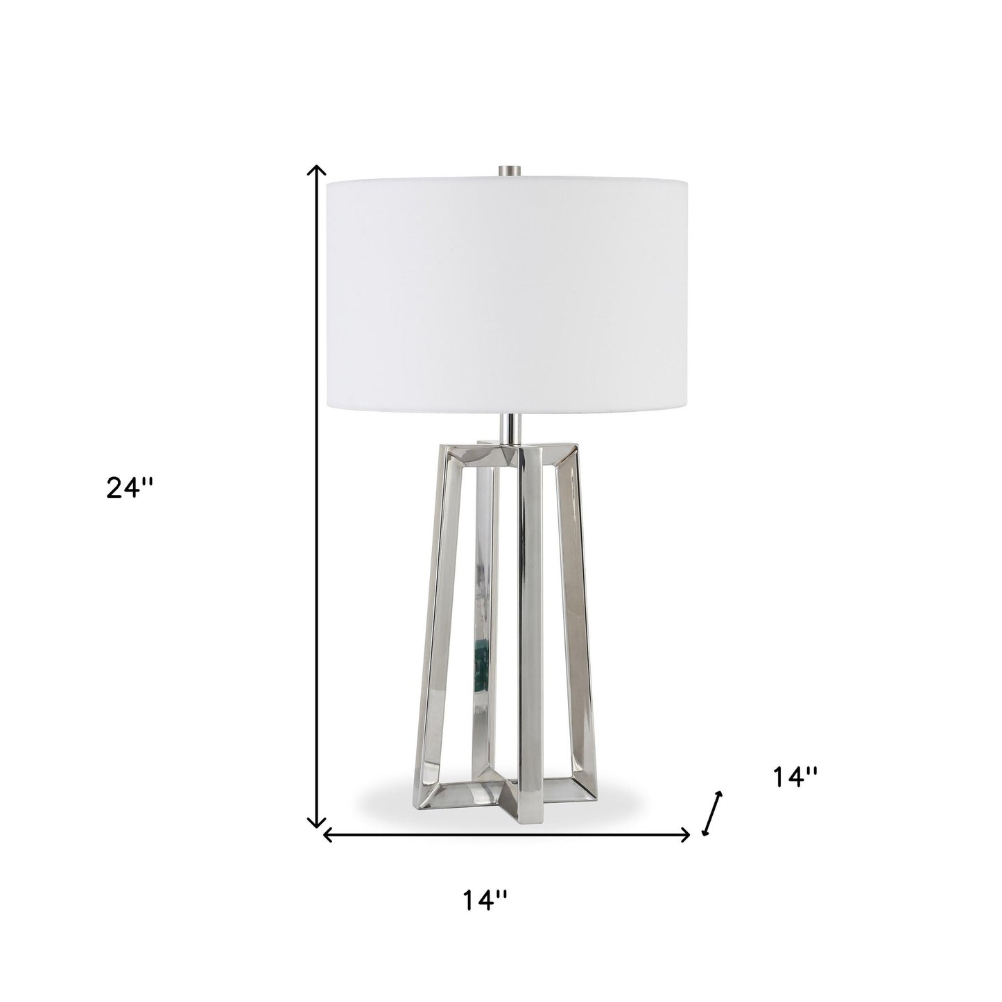 Nickel Table Lamp w/ Shade