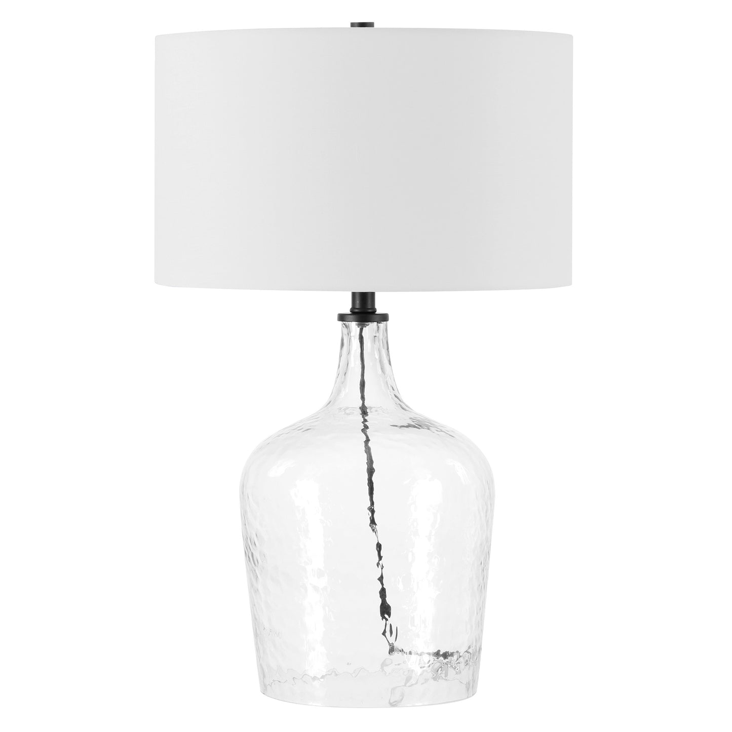Clear Glass Table Lamp w/ Shade